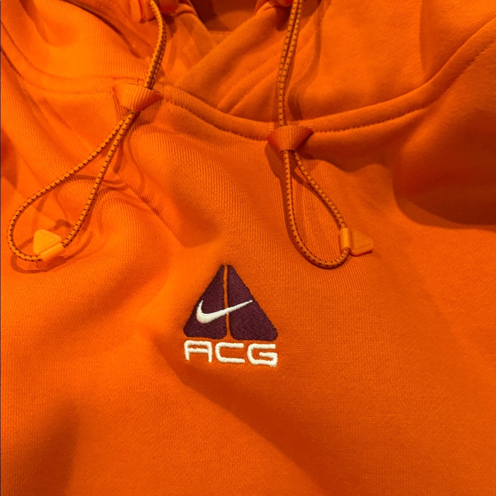 Nike ACG Men's Bright Orange Pullover - Picture 3 of 5
